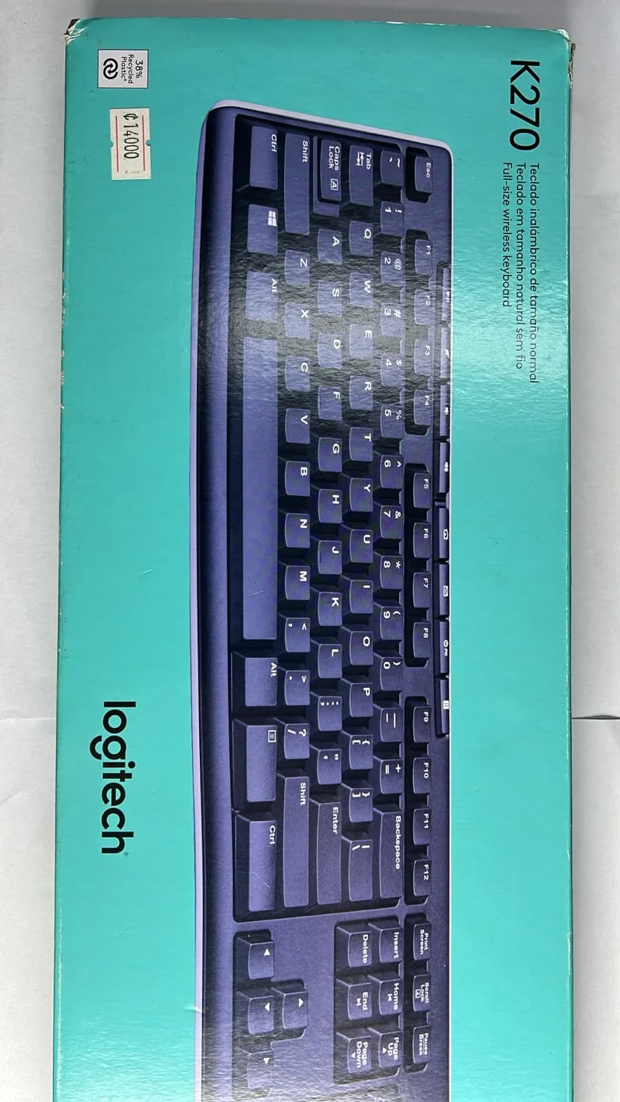 Teclado Inalámbrico Logitech K270 – Tamaño Completo