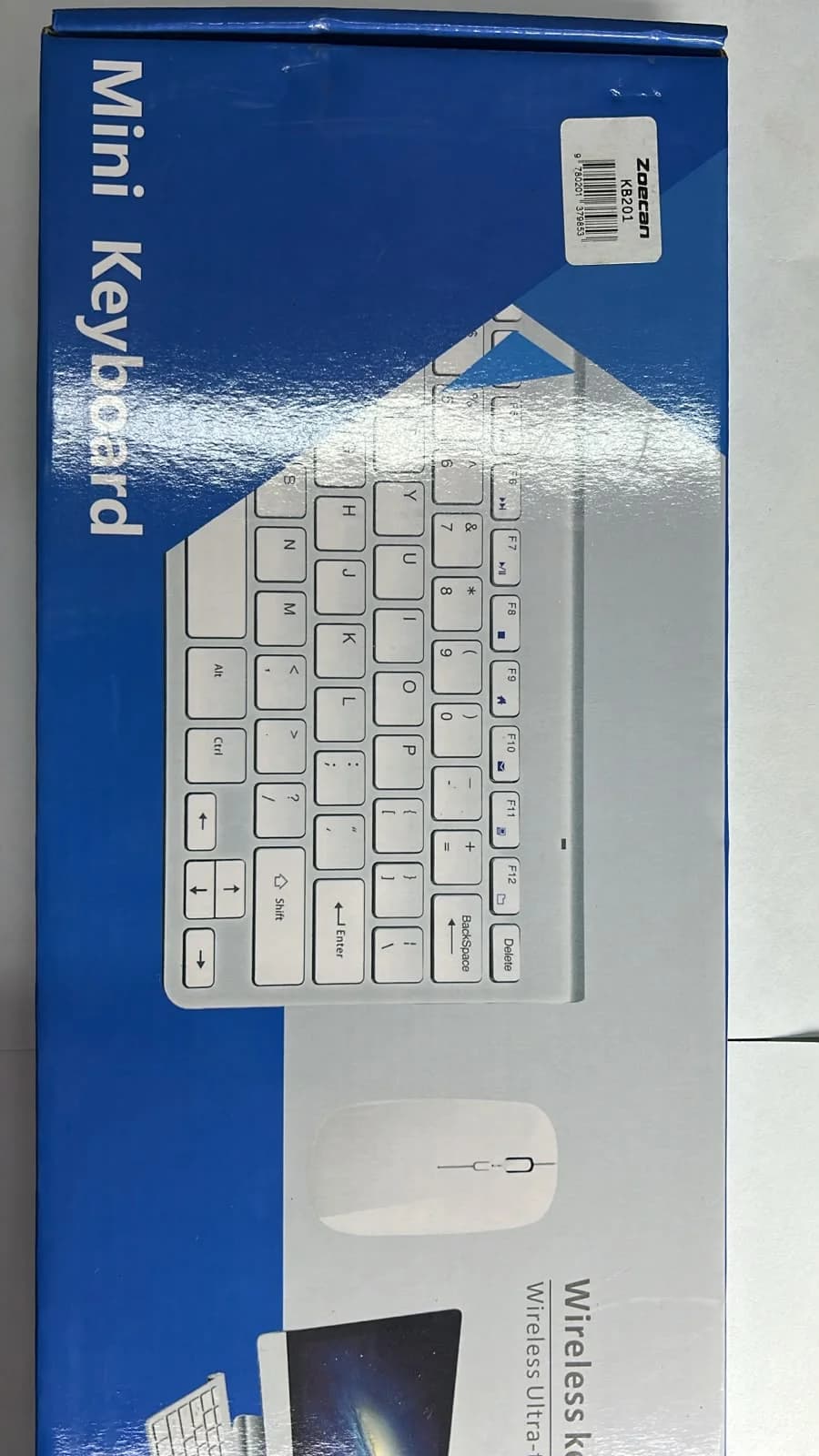 Mini Teclado Inalámbrico ZOECON KB201 con Mouse – Combo Compacto