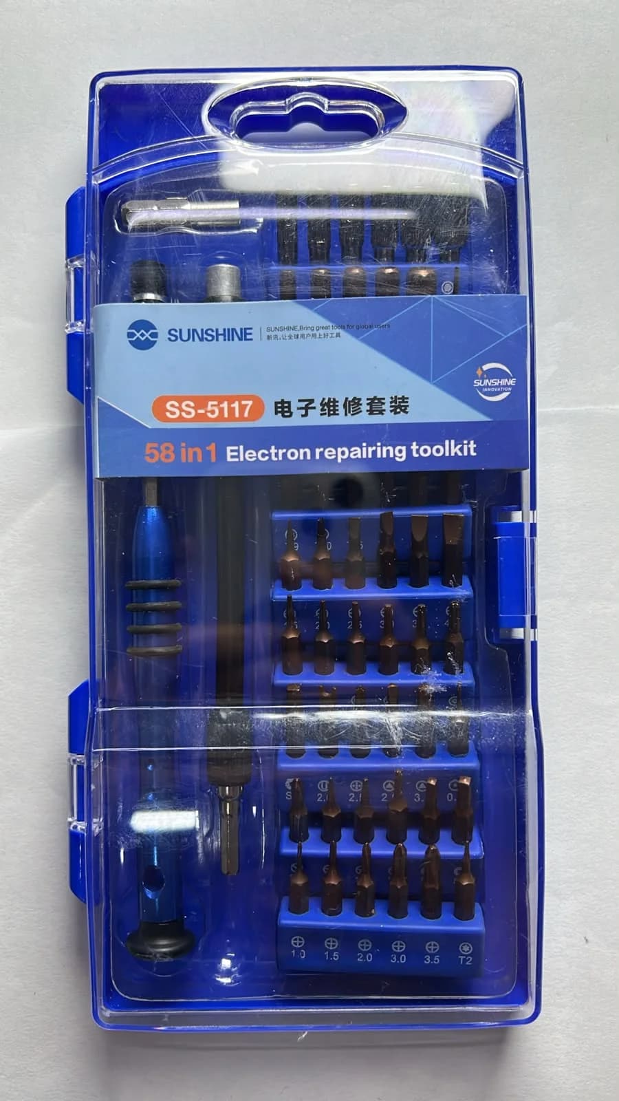Kit de Destornilladores de Precisión SUNSHINE SS-5117 – 58 en 1