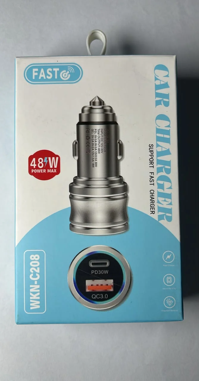 Cargador para Carro WKN-C208 48W PD 30W + QC 3.0