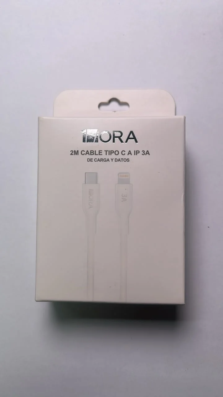 Cable ORA USB-C a Lightning 3A 2 metros