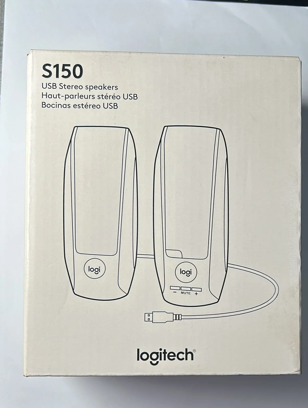 Parlantes Logitech S150 Estéreo USB para Computadora – Negro