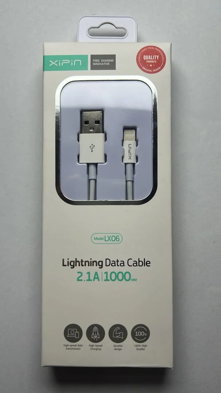 Cable XIPIN LX06 USB-A a Lightning 2.1A 1 metro