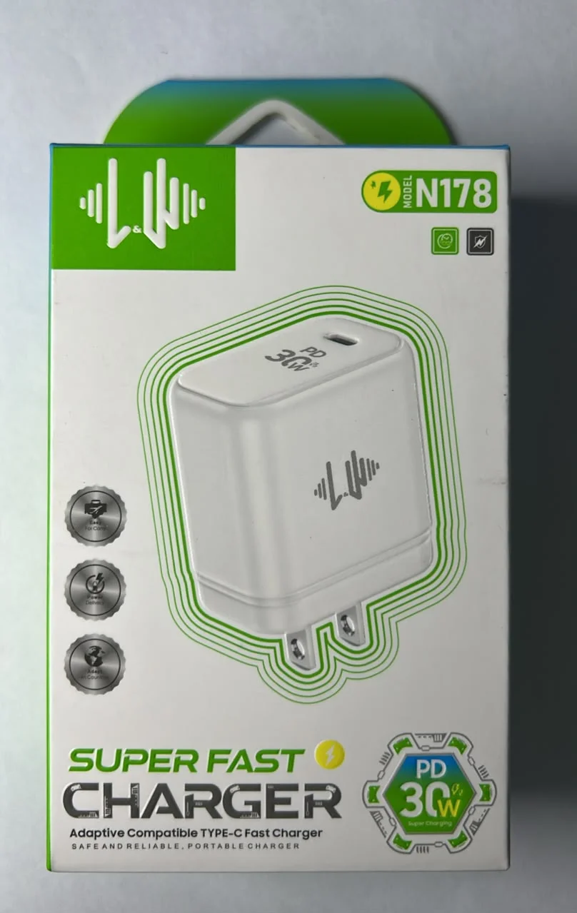 Cargador L&U N178 30W USB-C Power Delivery