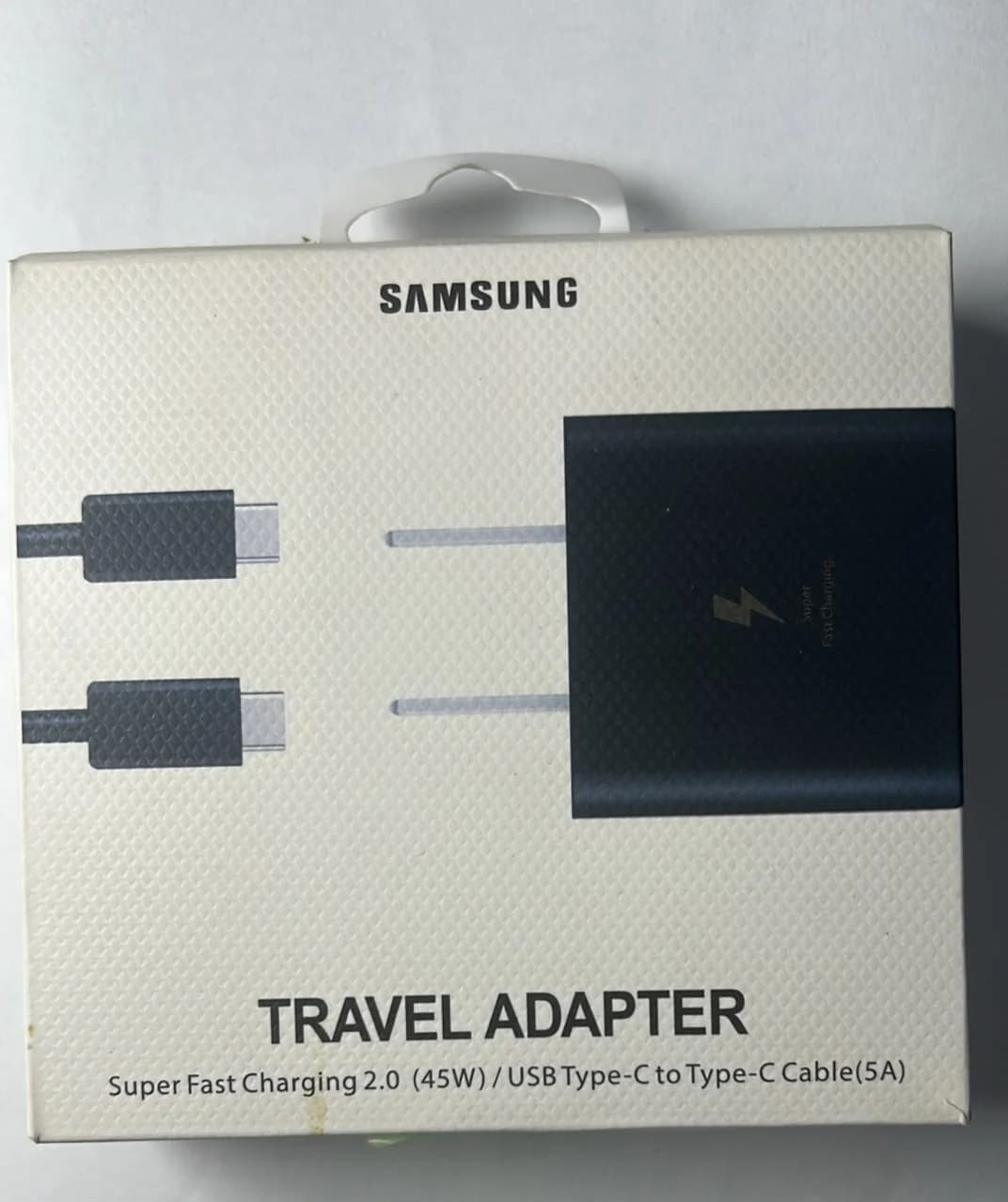 Cargador Samsung 45W Super Fast Charging 2.0 con Cable USB-C 5A