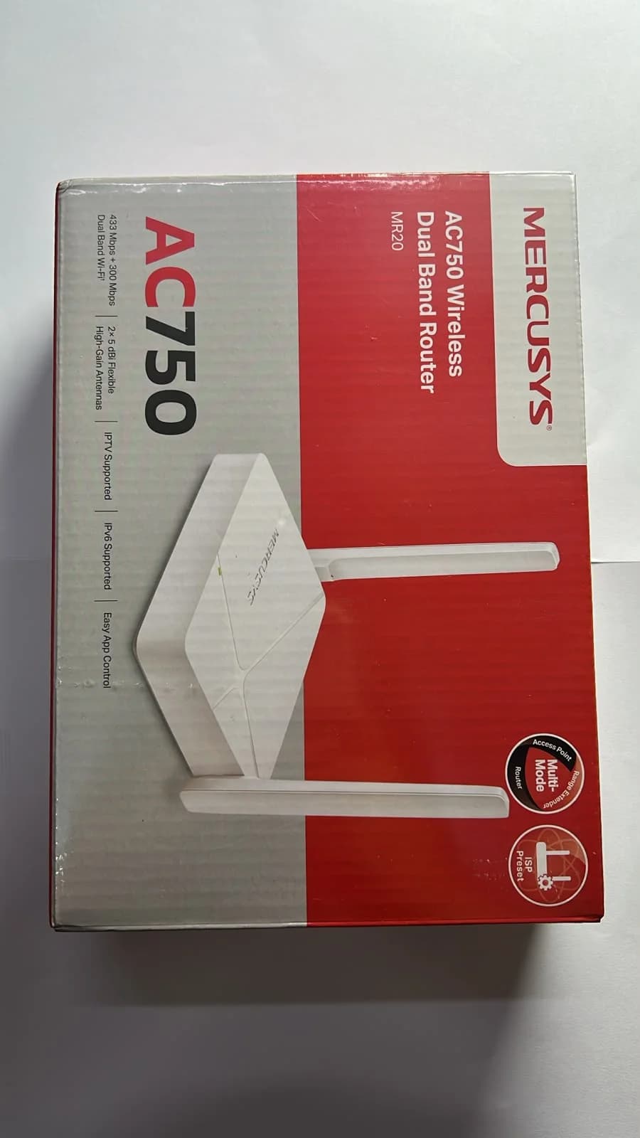 Router Inalámbrico MERCUSYS AC750 MR20 Dual Band WiFi 2.4GHz y 5GHz