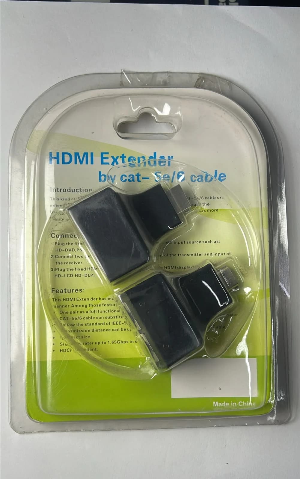 Extensor HDMI por Cable de Red CAT5e/CAT6 – Transmisor y Receptor