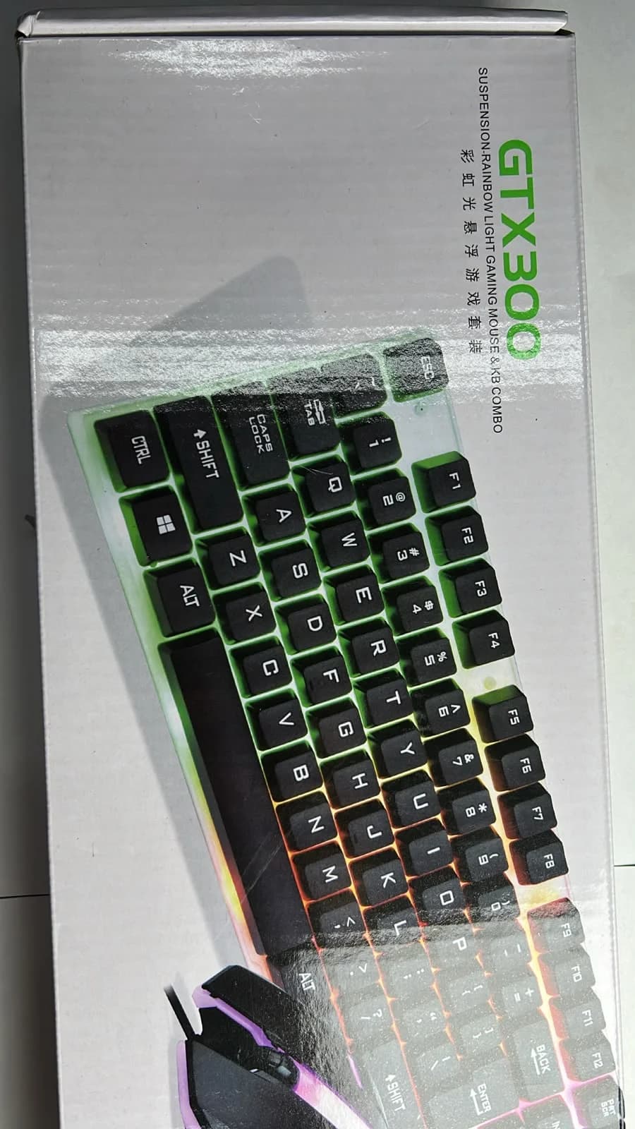 Combo Gamer GTX300 – Teclado y Mouse con Iluminación RGB