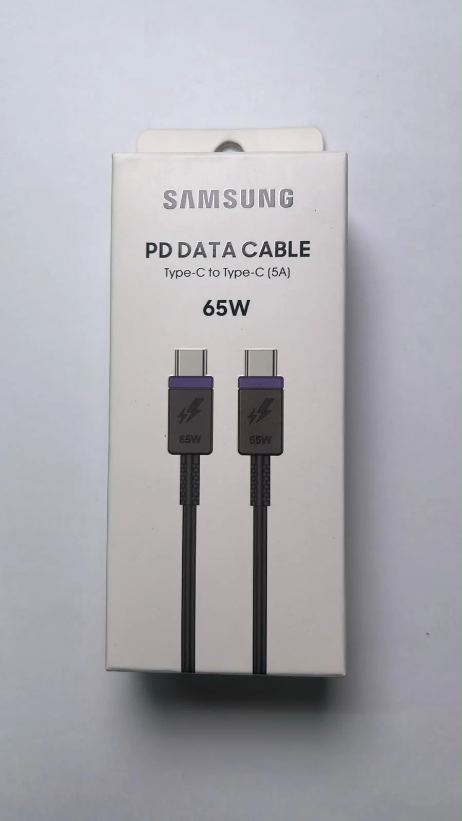 Cable Samsung USB-C a USB-C 65W 5A