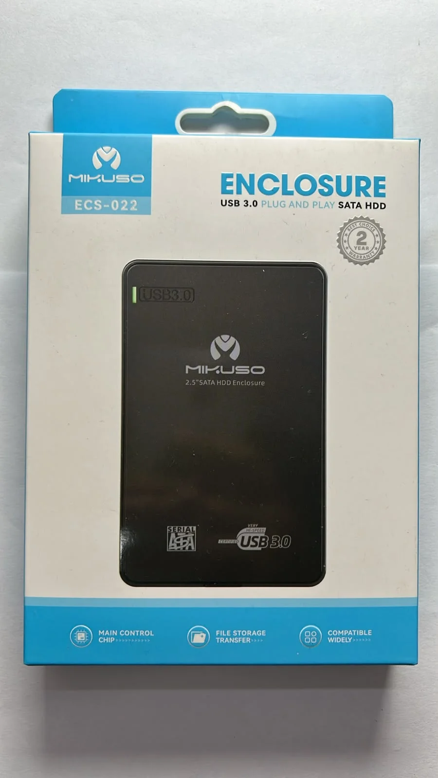 Case Externo para Disco Duro 2.5” SATA MIKUSO ECS-022 USB 3.0